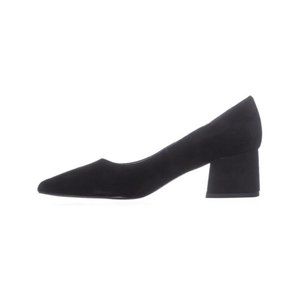 Franco Sarto Black Suede Pumps